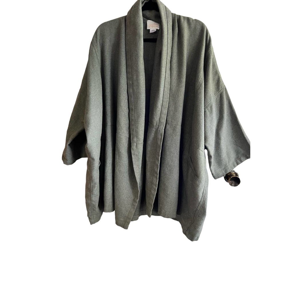 Atelier Delphine Antwerp Haiti Coat in Fern Herringbone sz M - Picture 5 of 10